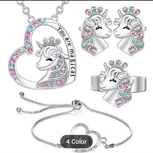 Magical Unicorn 🦄 4pc Jewelry Set NWT